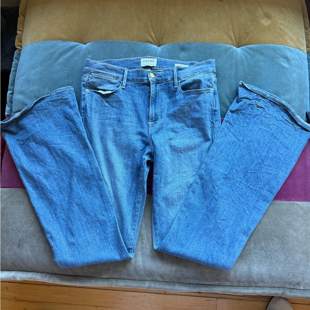 Frame Denim Le High Flared Blue Women's Jeans